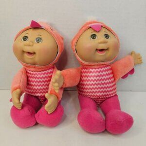 Cabbage Patch Kids Twins Exotic Rosalie Flamingo Costume Plush Stuffed Doll Toys